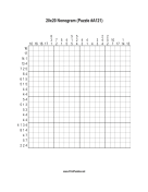 Nonogram - 20x20 - A121 Print Puzzle