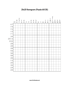 Nonogram - 20x20 - A129 Print Puzzle