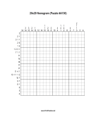 Nonogram - 20x20 - A130 Print Puzzle