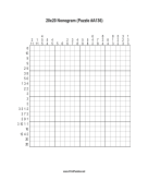 Nonogram - 20x20 - A136 Print Puzzle