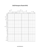 Nonogram - 20x20 - A140 Print Puzzle