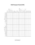 Nonogram - 20x20 - A149 Print Puzzle