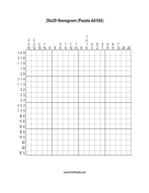Nonogram - 20x20 - A164 Print Puzzle