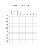Nonogram - 20x20 - A167 Print Puzzle