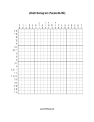 Nonogram - 20x20 - A168 Print Puzzle