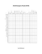 Nonogram - 20x20 - A169 Print Puzzle