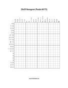 Nonogram - 20x20 - A172 Print Puzzle