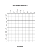 Nonogram - 20x20 - A175 Print Puzzle