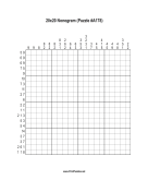 Nonogram - 20x20 - A178 Print Puzzle