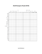 Nonogram - 20x20 - A180 Print Puzzle