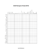 Nonogram - 20x20 - A19 Print Puzzle
