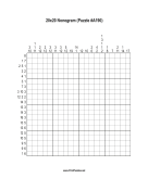 Nonogram - 20x20 - A190 Print Puzzle