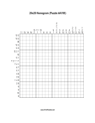 Nonogram - 20x20 - A195 Print Puzzle