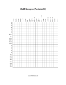 Nonogram - 20x20 - A206 Print Puzzle