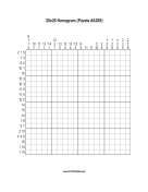 Nonogram - 20x20 - A208 Print Puzzle