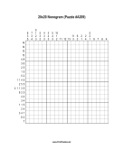 Nonogram - 20x20 - A209 Print Puzzle