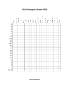 Nonogram - 20x20 - A21 Print Puzzle