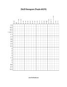 Nonogram - 20x20 - A216 Print Puzzle