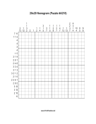 Nonogram - 20x20 - A218 Print Puzzle