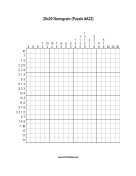 Nonogram - 20x20 - A22 Print Puzzle
