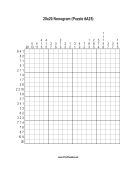 Nonogram - 20x20 - A25 Print Puzzle