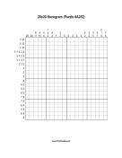 Nonogram - 20x20 - A252 Print Puzzle