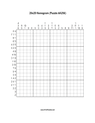 Nonogram - 20x20 - A254 Print Puzzle