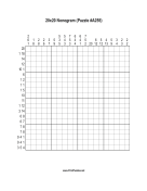 Nonogram - 20x20 - A255 Print Puzzle