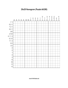 Nonogram - 20x20 - A256 Print Puzzle