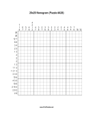 Nonogram - 20x20 - A26 Print Puzzle