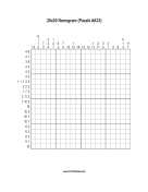 Nonogram - 20x20 - A33 Print Puzzle