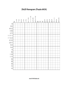 Nonogram - 20x20 - A34 Print Puzzle