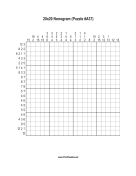 Nonogram - 20x20 - A37 Print Puzzle
