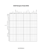 Nonogram - 20x20 - A38 Print Puzzle