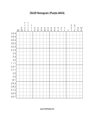 Nonogram - 20x20 - A44 Print Puzzle