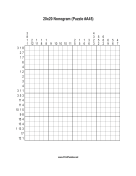 Nonogram - 20x20 - A45 Print Puzzle