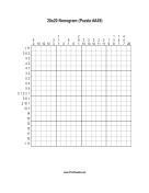 Nonogram - 20x20 - A49 Print Puzzle