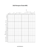 Nonogram - 20x20 - A60 Print Puzzle