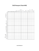 Nonogram - 20x20 - A68 Print Puzzle