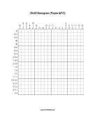 Nonogram - 20x20 - A72 Print Puzzle