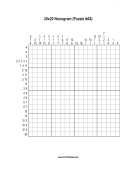 Nonogram - 20x20 - A8 Print Puzzle