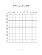 Nonogram - 20x20 - A82 Print Puzzle