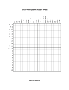 Nonogram - 20x20 - A86 Print Puzzle