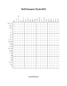 Nonogram - 20x20 - A87 Print Puzzle