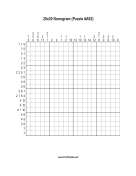 Nonogram - 20x20 - A92 Print Puzzle