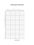 Nonogram - 20x30 - A102 Print Puzzle