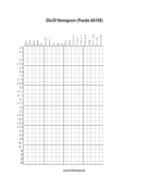 Nonogram - 20x30 - A108 Print Puzzle