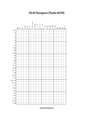 Nonogram - 20x30 - A109 Print Puzzle