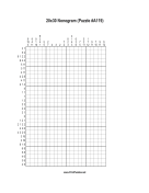Nonogram - 20x30 - A119 Print Puzzle