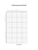 Nonogram - 20x30 - A128 Print Puzzle